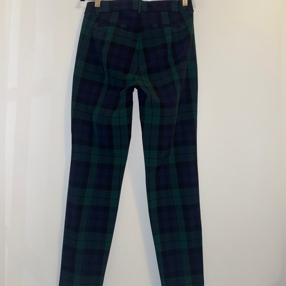 J.Crew Ruby Plaid Dress Pants Size 6 Black Watch Tartan - Picture 7 of 12